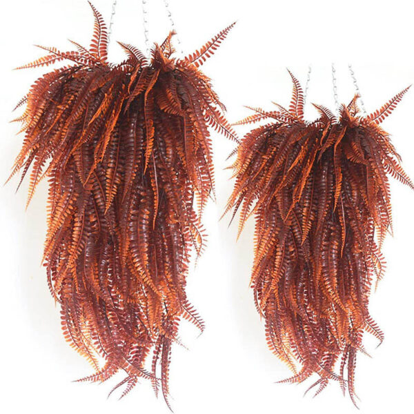 Fougère artificielle rouge