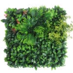 Mur de plante verte carré sur un fond blanc